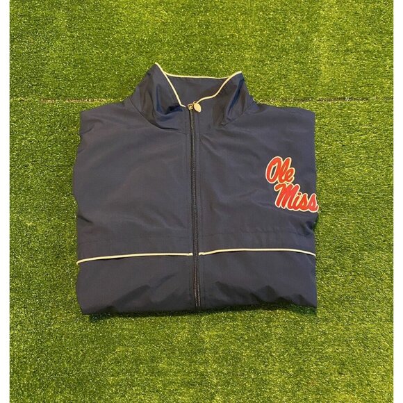 Soffe Other - Ole Miss Rebels jacket mens large blue Y2K lightweight breathable full zip 22